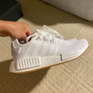 Adidas NMD R1 White Gum Brand New With Box NWT Size 5 Men / 7 Women